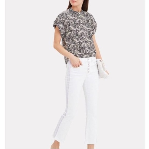 Veronica Beard Sanaa Button Down Floral Print Top - size 12 - Picture 3 of 6